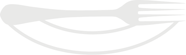 Dessin d'une fourchette et d'une assiette grises